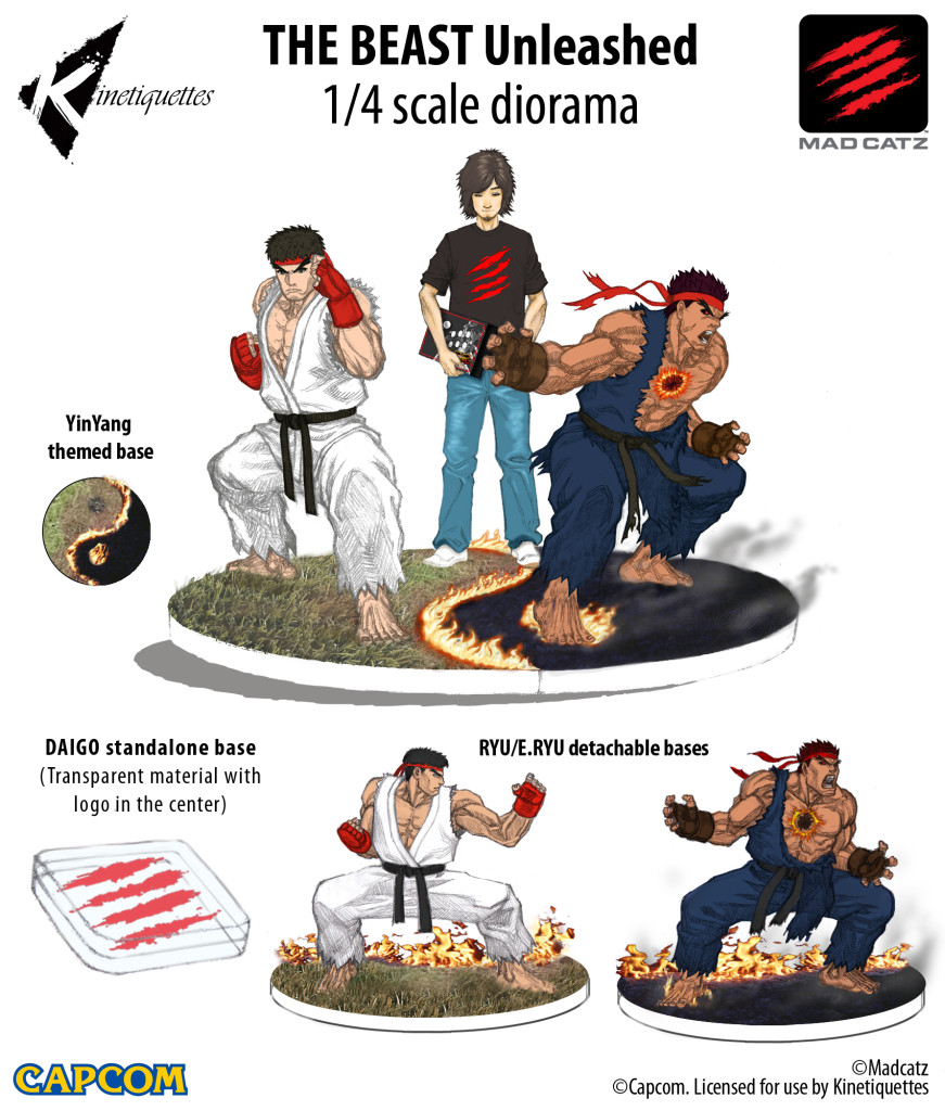 Street Fighter Evil Ryu 1/4 Scale Statue