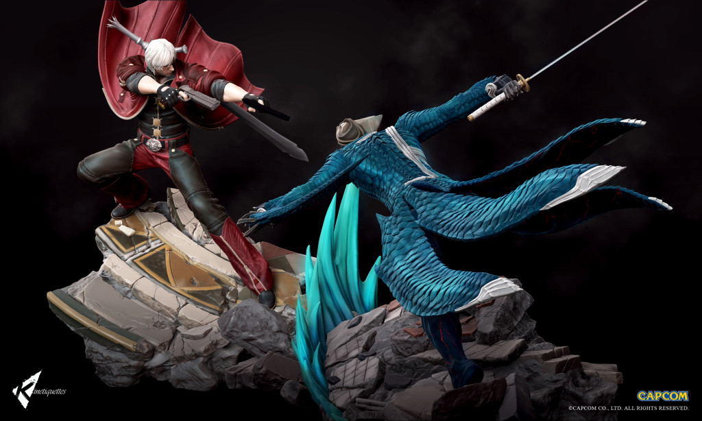 Devil May Cry Sons Of Sparda Dioramas Kinetiquettes - dante devil may cry 3 roblox