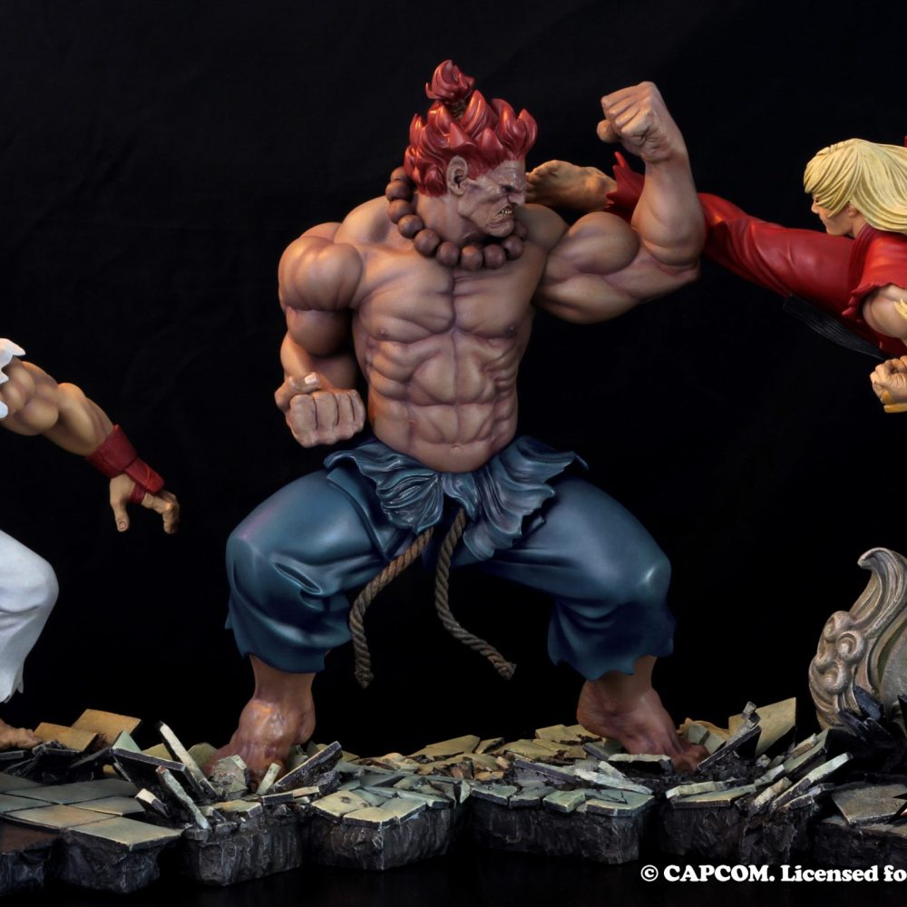 Akuma Raging Demon Diorama by Kinetiquettes